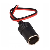 Encendedor de cigarrillos de coche de 12 V/24 V CC, adaptador de enchufe hembra, adaptador de Cable de encendedor de cigarrillos hembra
