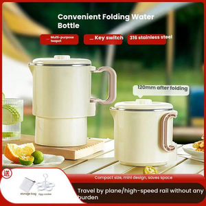 Portable Electric Kettle 0.8L Automatic Shut Off Boil Dry Protection For Home Travel Hotel Use - Product Image 5