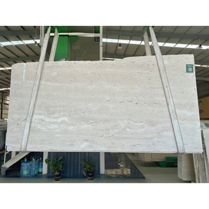 Loseta de Travertino UnionStone Navona Ivory, Italia, Moderna, Pulida, Impermeable, Ecológica, para Pisos y Paredes de Dormitorios y Baños, 1 Año de Garantía - Product Image 1