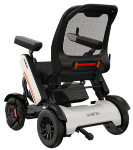 Fauteuil roulant électrique ultra-léger CE alimenté par une batterie au lithium de 10 ampères-heures pour les déplacements aléatoires. - Product Image 1