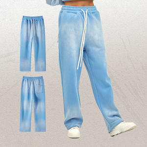 Pantalon de survêtement pour homme, vintage, délavé, taille régulière, confortable, lisse, durable, coupe ample, avec poches cachées - Product Image 4