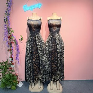 Nuovi Abiti Sexy Aderenti Senza Maniche con Stampa Leopardata e Schiena Scoperta per <span class=keywords><strong>Donna</strong></span>, Moda 2025 - Product Image 2