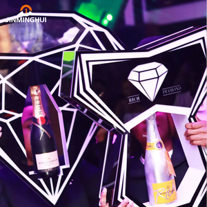 Hot Sale 750ml 1L Rechargeable Bar Presenter with Custom LED Light Base VIP <strong>Service</strong> for <strong>Whisky</strong> for Champagne Advertising Nightcl - Product Image 5