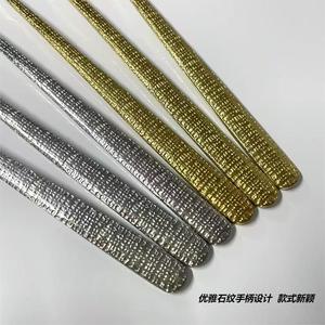 304 Stainless Steel Spoon Fork <b>Set</b> Long Handle Thickened Dessert Coffee Stirring Elegant Condiment Party <b>Dinnerware</b> - Product Image 3