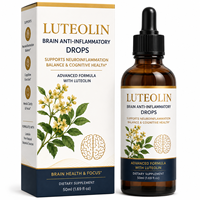 Gouttes de Lutéoline Haute Puissance 50ml avec Méthyl B12 et P5P B6 pour la Clarté Mentale et le Bien-être Cérébral – Fabrication OEM
