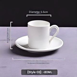 Juego <span class=keywords><strong>de</strong></span> tazas <span class=keywords><strong>de</strong></span> café turco Tazas con platillos-Juego <span class=keywords><strong>de</strong></span> espresso <span class=keywords><strong>de</strong></span> porcelana pequeño <span class=keywords><strong>de</strong></span> 2,7 oz-Ideal para servir café griego, Árabe - Product Image 1