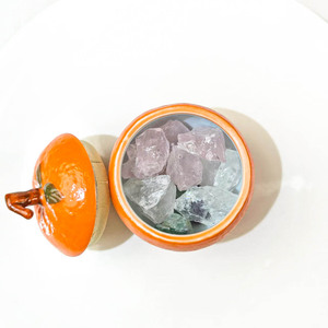 Prezzo di fabbrica naturale intagliato a mano cristalli di guarigione pietre <span class=keywords><strong>arancione</strong></span> diffusore di pietra per la decorazione della tavola - Product Image 3