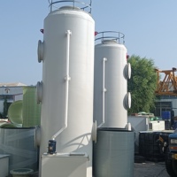 Colonne de purification des gaz FRP en gros, épurateurs de gaz, colonne d'absorption de gaz pour l'industrie chimique, tour d'épurateur H2S