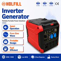 Zuverlässiger Tragbarer Leiser Inverter-Generator Benzin-Generator 3kW Reiner Sinuswellen-Generator für Notstromversorgung Zuhause und Outdoor-Camping
