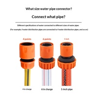 Raccord universel pour robinet de jardin, connecteur d'eau domestique, tuyaux en PE, adaptateur 1/2 pouce 3/4 pouce, installation facile, extension personnalisée