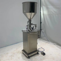 Henwi Halbautomat ische vertikale 1-Düsen-Füllmaschine Ultra hochviskoses klebriges Material Flüssigkeits suspendierter fester Wiege füller