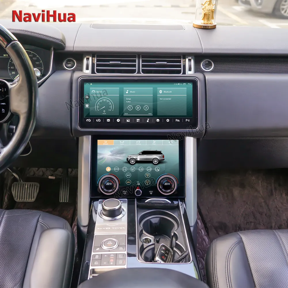 Navihua 12.3 pouces écran tactile lecteur DVD de voiture Android Auto Radio GPS Navigation lecteur multimédia pour Range Rover Vogue L405