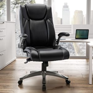 Luxuriöser Ergonomischer Stuhl Hochwertiges Atmungsaktives PU-Leder Verstellbarer Drehbarer Komfortabler Büro-Gaming-Stuhl mit Stabilem Sockel - Product Image 2