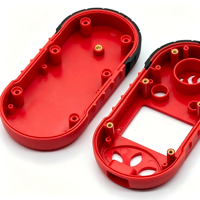 Service d'injection de pièces bicolores sans bavures de haute précision, surmoulage ABS TPU pour coque plastique de détecteur OEM ODM