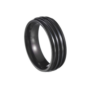 패션 핫 세일 4/5/6/8mm 멀티 컬러 그루브 클래식 링 스테인레스 스틸 DIY 손가락 보석 선물 - Product Image 5