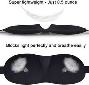 Masque de sommeil portable unisexe 3D stéréo occultant avec logo personnalisé pour la vente en gros - Product Image 5
