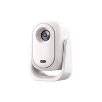 Veacine B15 Beige Mini projecteur portable entièrement scellé Android 12 Auto Focus 230 ANSI Lumens Home Cinéma Projecteur LED