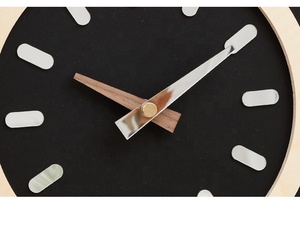 WOZOOM orologi in legno con specchio acrilico e noce lancette orologi soggiorno Decor fai da te, orologi al quarzo moderni altalena <span class=keywords><strong>mondo</strong></span> per antichi - Product Image 5