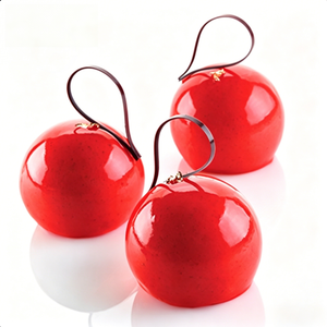Moule en silicone en forme de boule 3D - Réutilisable, résistant à la chaleur, non toxique pour la cuisson de gâteaux mousse, de chocolats et de desserts (compatible lave-vaisselle) - Product Image 2