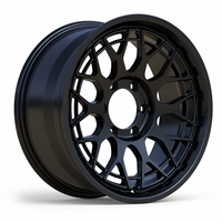 Jantes en alliage d'aluminium AL 17 pouces Flow Form, tout-terrain, 6x139.7, noir mat, pour Bronco Wrangler Raptor Land Cruiser