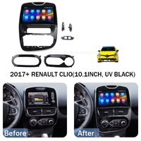 MeiHua Car Android Navigation Player 10 pulgadas CarPlay DSP GPS para Renault Captur Clio 2013-2019 Dashboard USB Panel Dashkit Frame
