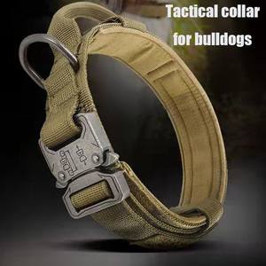 Collar de entrenamiento con hebilla metálica de alta calidad para perros medianos y grandes, conjunto de Correa y collar táctico para mascotas con logotipo personalizado - Product Image 2