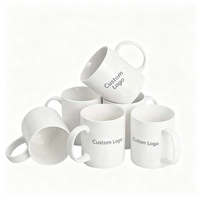Vente en gros de tasses de 11 oz avec impression intégrale, tasses en céramique personnalisées vierges pour cadeaux d'entreprise