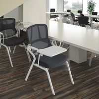Chaise de conférence moderne et élégante avec dossier en maille respirante - Chaise de bureau ergonomique pliable pour l'école et l'usage commercial
