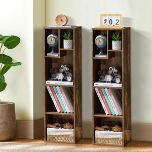 Bibliothèque en bois à 4 niveaux au design moderne et simple pour la chambre à coucher Bibliothèque Mobilier <span class=keywords><strong>Bibliotheque</strong></span> - Product Image 2