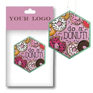 Cadeaux promotionnels en gros, logo personnalisé, parfum longue durée, diffuseur d'air suspendu, différents parfums, diffuseur d'air pour voiture en papier - Product Image 6