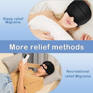MOEN 2 buah/set Gel sakit kepala bantuan penutup pendingin dan terapi panas penggunaan masker migrain Masker Mata untuk sakit kepala Sinus - Product Image 3