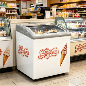 Congélateur à glaces de comptoir, petite capacité, facile à déplacer, idéal pour les épiceries et les cafétérias - Product Image 1