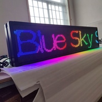 Panneau LED P4 couleur Affichage Rgb Tableau d'affichage défilant Panneau de signalisation LED portable Support de texte Photo Vidéo