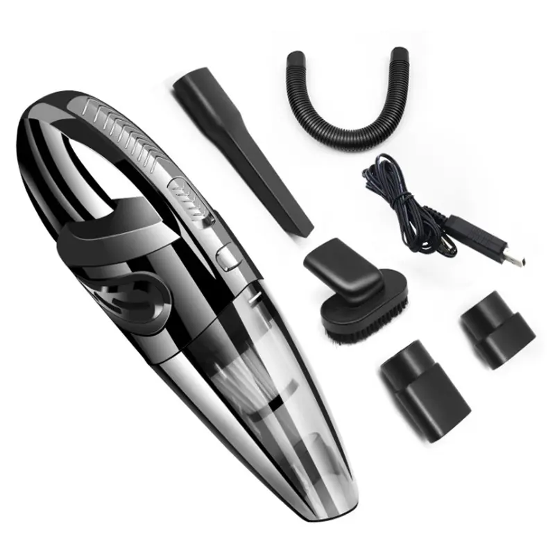 Amazon hot selling car vacuum cleaner portable handheld cordless car plug super suction wet/dry for car home vacuum