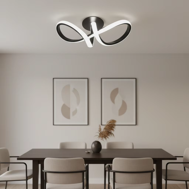 Nordic Creative Geometric Design Living Room Bedroom Dining Room Ceiling Lamp Modern Simple Aluminum Led Ceiling Lights