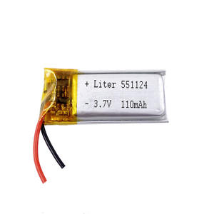 충전 3.7v lipo 리튬 폴리머 배터리 551124 551025 110mAh 3D 유리 UN38.3 CE - Product Image 4