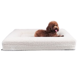 Cama ortopédica impermeable para mascotas, gran cama de espuma viscoelástica para perro - Product Image 1