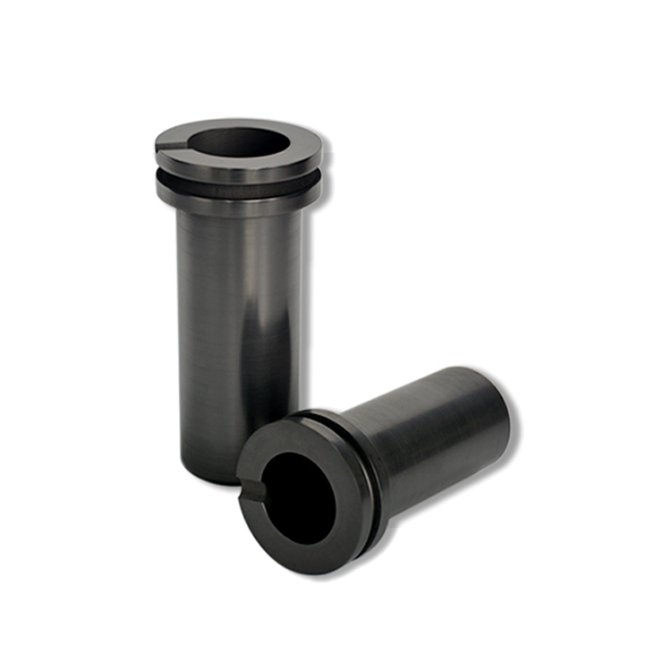 High Pure Pyrolytic Graphite Crucible with lid used for Gold Melting