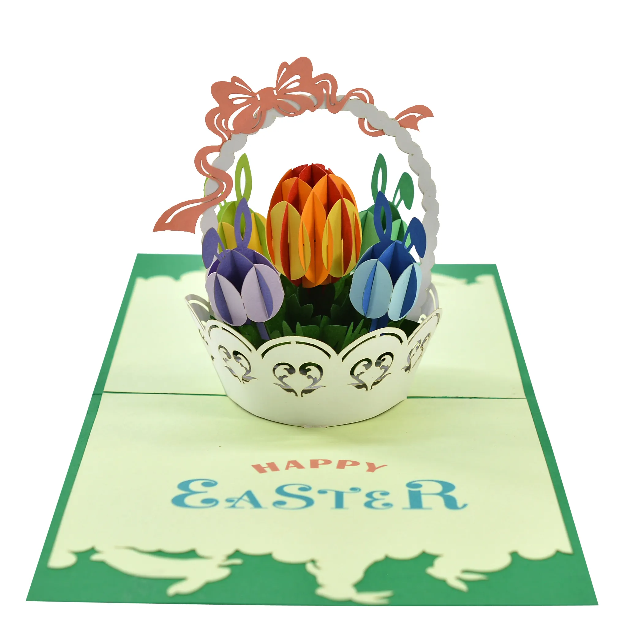 Best Seller 2020 Eastern Eggs Celebration Design Pop Up Greeting Card Display Decoration Set