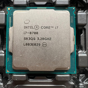 Procesador de Escritorio Usado Core I7-8700 de 3.2 GHz y 6 Núcleos (LGA1151, SR3QS) 1. Procesador I7-8700 Usado - Product Image 1