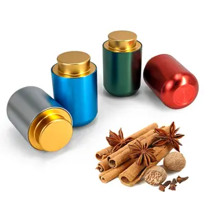 JYB气密深圆形铝金属锡罐圆形咖啡/粉/茶/中药材礼品包装