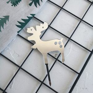 <span class=keywords><strong>2021</strong></span>คริสต์มาส/สวัสดีปีใหม่พรรคตกแต่งกวางต้นไม้เค้กคริลิคสีแดงที่กำหนดเองทำคัพเค้กท็อปเปอร์ - Product Image 6