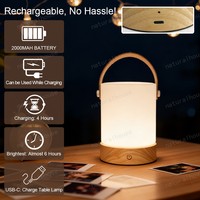 Lampe de table de bureau portable sans fil de haute qualité, à intensité variable, rechargeable par USB, pour chambre à coucher, salon, bureau, camping en plein air