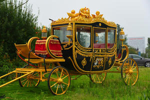 Vente directe d'usine, calèche royale électrique de luxe, personnalisée, 4 roues, calèche de princesse pour mariage - Product Image 4