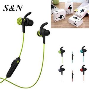 Auriculares deportivos Bluetooth S&N con micrófono, auriculares internos con cable para correr, hacer ejercicio en el gimnasio - Product Image 1