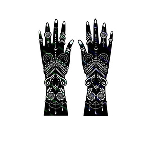 Modèles En Stock Autocollants De <span class=keywords><strong>Tatouage</strong></span> Pour Hommes Et Femmes <span class=keywords><strong>Henné</strong></span> Main Pochoirs Creux Temporaire Étanche <span class=keywords><strong>Tatouage</strong></span> - Product Image 3