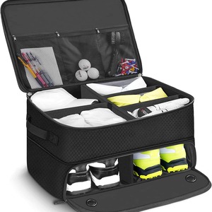 Foldable Trunk Organizer Nylon 8-11 Compartments Car Storage <b>Box</b> For Golf <b>Gear</b> And Shoes - Product Image 1
