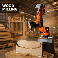 Robot de fraisage haute précision KUKA KR210 7 axes avec broche HITECO 12 kW pour le travail de précision