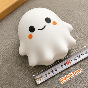 Halloween Ghost Jumbo Squishy Toy Soft White Squeeze Stress Relief <b>Fidget</b> Toy Boxed Novelty Gift for Ages 8-14 & 14+ 13cm - Product Image 5