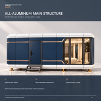 Capsule spatiale de luxe modulaire personnalisée à marque privée, en gros, pour projets de développement de centres de bien-être et de retraite